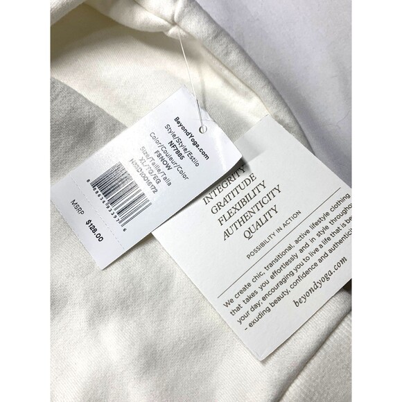 NWT Beyond Yoga Women's Trek Pullover Sweatshirt Size XL Ivory Half Zip $128 - Picture 6 of 14
